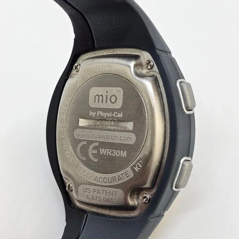 MIO Motiva Heart Rate Monitor Unisex Watch 45MM Black Gray Bands New‎ Battery